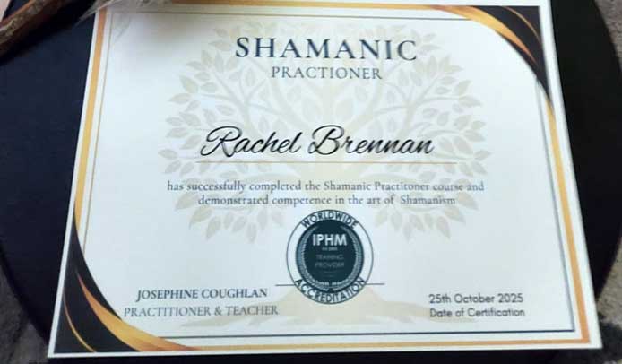 Rachel Brennan Becomes a Certified Shamanic Healer